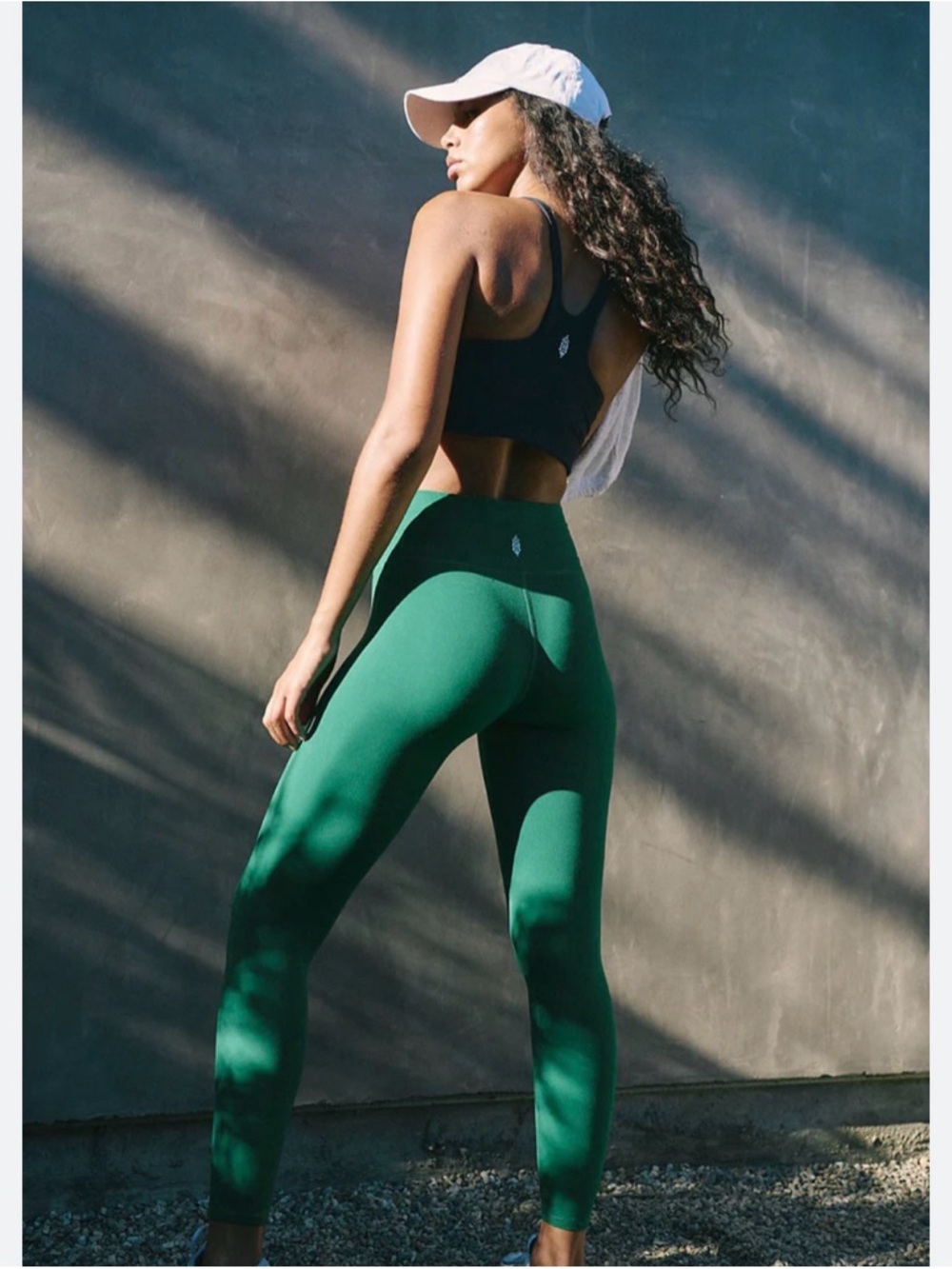 NWOT “Never Better” FP Movement leggings in “Evergreen”